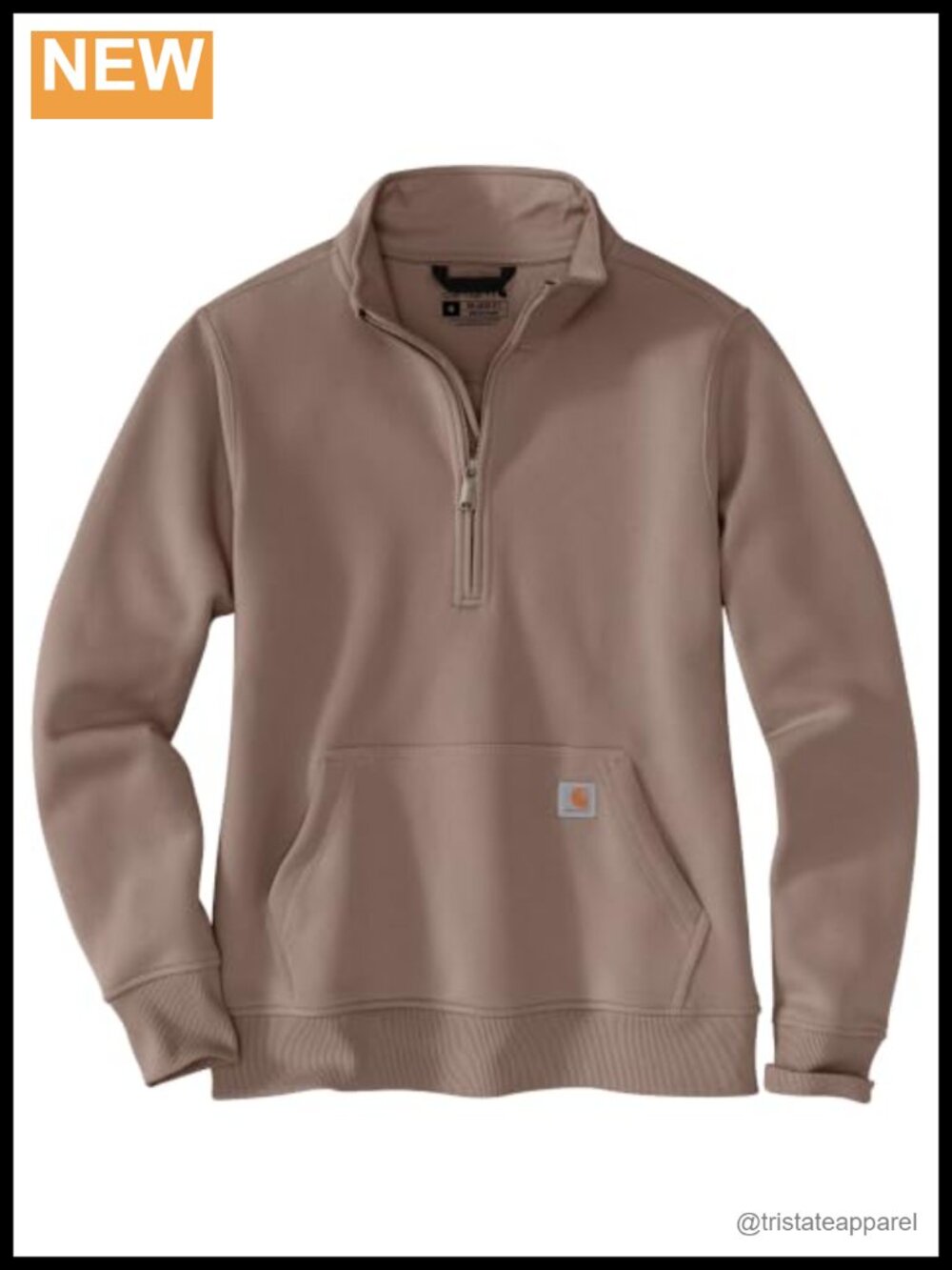Carhartt Clarksburg Quarter-Zip Sweatshirt Mock Neck Relaxed Fit Fall